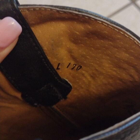 Aguila Real Botas Vaquera Boot leather Point toe western silver cross purple - Picture 6 of 16